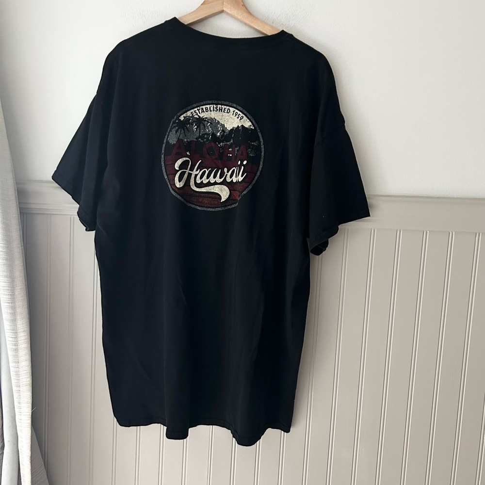 Hawaii Destination Gildan 2XL Black Men's T-Shirt with Graphic Shirt